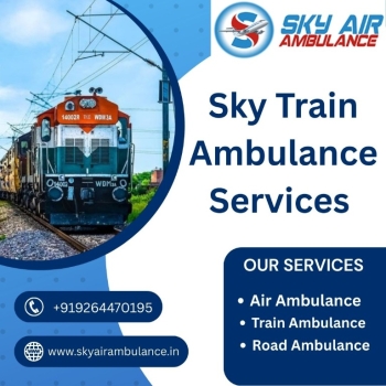 Book Sky Train Ambulance Services in Jamshedpur for Risk-Free Medical Transportation