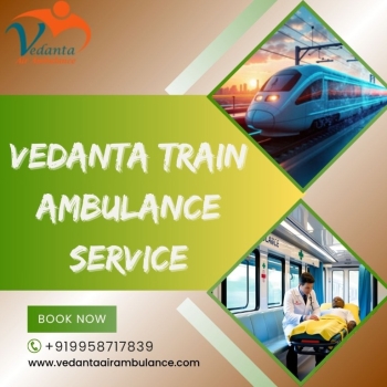 When scheduling medical transfers, Patna's Vedanta Train Ambulance Services maintain the highest level of safety