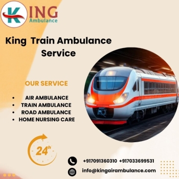 King Train Ambulance provides a high-class transportation facility to your patient in Varanasi