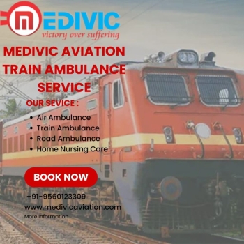 Medivic Aviation Train Ambulance in Patna - Get Medical Transportation at Low Cost