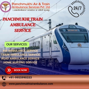 Choose Panchmukhi Train Ambulance in Allahabad for Fully Equipped ICU Service