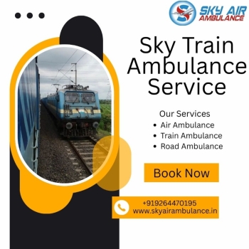 Choose Sky Train Ambulance Services in Varanasi under the best doctor support team