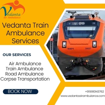 Vedanta Train Ambulance Services in Bhopal provide all the rudimentary facilities on the train